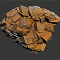 Home Decor Stone Wood Piece With Natural Rustic Texture And Organic Design