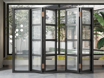 modern folding door 3d model