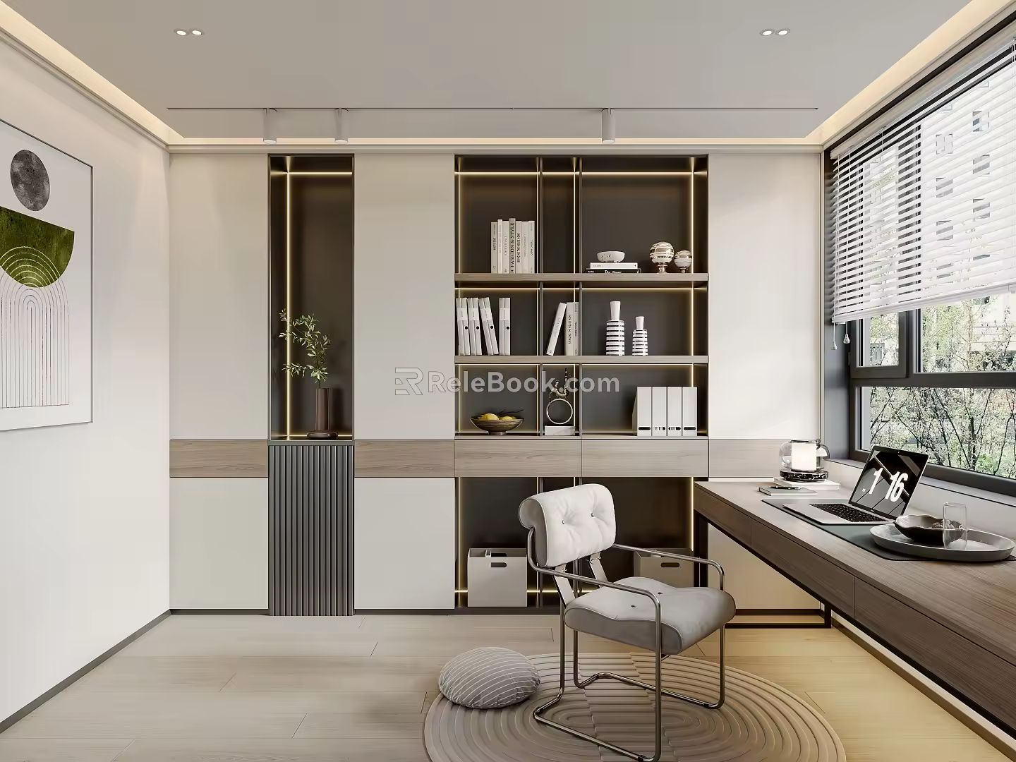 Modern study 3d model