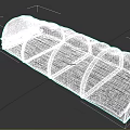 Portable Medical Tent With Elongated Structure Transparent Cover And Segmented Panels For Emergency Care