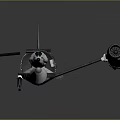 Cosmic Aerospace Spacecraft With Main Cabin Wings Thrusters Windows And Ladder