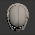 White Tactical Weapon Helmet Featuring Full Face Visor And Military Style Ventilation Design