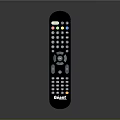Television Remote Control with Black Design GEAR4 Brand and Colorful Buttons