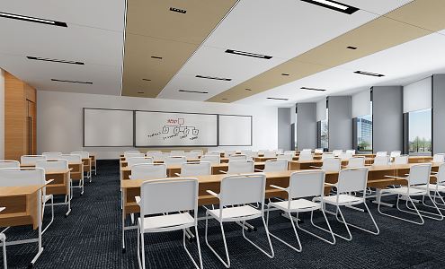 Modern Classroom Meeting Room 3d model