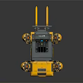 Yellow Industrial Forklift With Modern Cabin Design And Control Features