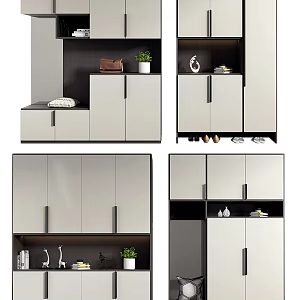 Modern Shoe Cabinet Multifunctional Shoe Cabinet 3d model