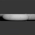 Modern Keychain Key Ring 3d model