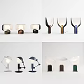 Modern Table Lamps With Various Contemporary Designs And Color Options 3d model
