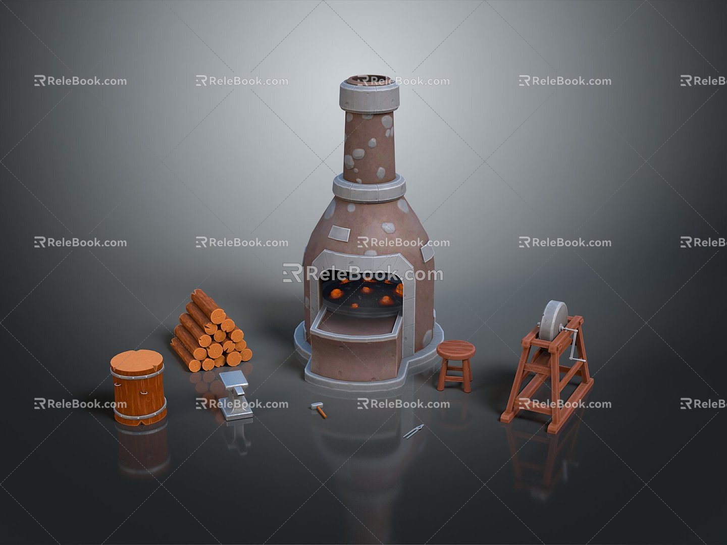 Old Stove Stove Gas Stove Stove Iron Stove Boiler Life Supplies 3d model