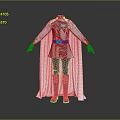 White Robe Costume with Black Gloves Boots Belt and Chest Badge Design