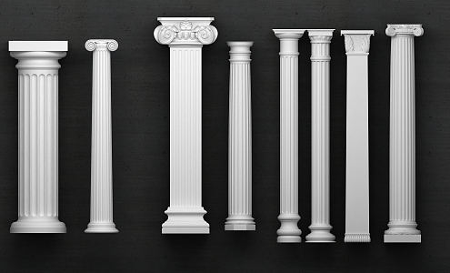 European Roman Column 3d model