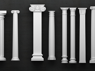 European Roman Column 3d model