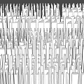 Modern gypsum line ceiling line skirting line combination door line 3d model