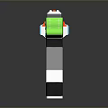Futuristic Multicolored Weapon With Digital Display Modern Grip And Vibrant Color Design