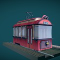 Modern Tram 3d model