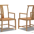 Wooden Leisure Chair With Modern Design Armrests Displayed In Different Angles For Home Use