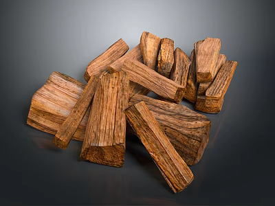 Arbor Wood Logs Stacked With Natural Texture Brown Color And Rustic Look 3d model