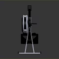 Modern Rowing Machine With Fan Resistance Black White Design And Sturdy Frame