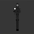 Black Tactical Rifle With Scope Suppressor Rail And Grip Design 3d model