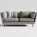 Modern double sofa 3d model