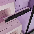 Modern Shower Sauna Interior Design With Glass Door Wooden Shelves And Control Panel
