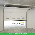 Alutech Garage Sectional Door System With White Panel And Modern Design