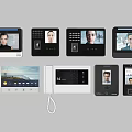 Smart Security Intercom Devices With Touch Screens Facial Recognition And Keypads
