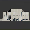 Modern Architectural Building With Blue Roof White Walls And Multi Level Design Structure