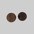 Wooden Sphere Component With Natural Grain Texture And Multiple Finish Options 3d model