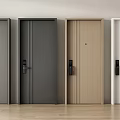 Stylish Modern Security Door Designs In Various Colors For Home Safety