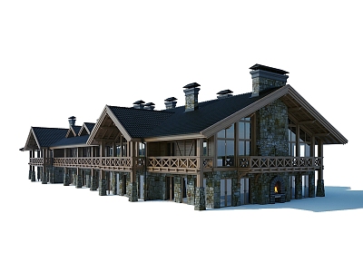 Outdoor Architecture Outdoor Architecture House Building Residential Warehouse Villa 3d model