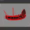 Traditional Wooden Boat With Classic Sails And Vintage Wooden Hull Structure Design