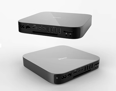 Modern TV Set Top Box HIMEDIA With HDMI USB Ports Dual Models Design 3d model