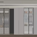 Modern Wardrobe Interior Design With Sliding Glass Doors Hanging Areas And Storage Drawers