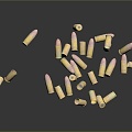 Bullets Pistol Bullets Rifle Bullets Machine Gun Bullets Ammunition Bullet Box Bullets Shooting Bullets 3d model