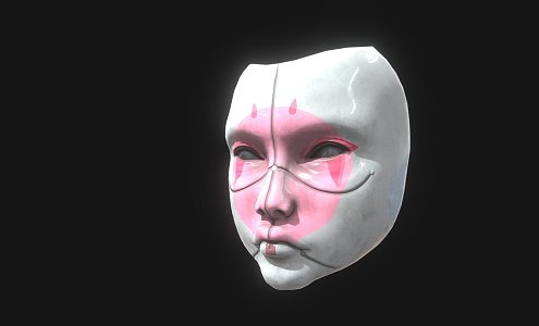 sci-fi mask 3d model