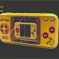 Retro Handheld Game Console Yellow Design With Classic Game Screen And Control Buttons Hi Boy