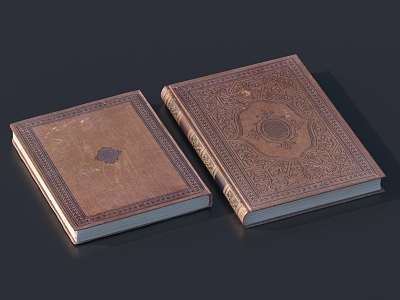 European-style notebook 3d model