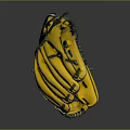 High Quality Wilson Yellow Baseball Glove With Red Logo And Stitches For Sports Use