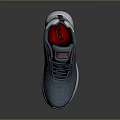 Comfortable Casual Sports Shoes With Knitted Upper White Sole And Orange Logo Design