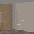 Modern Pet Cabinet With Wooden And White Finishes For Pet Storage And Rest