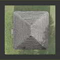 Wooden House Exterior With Gray Tiled Roof And Wooden Walls On Green Grass Base