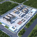 Modern School Buildings Campus With Green Trees Lawns And Well Planned Layout