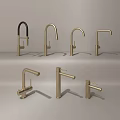 Modern faucet combination 3d model