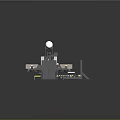 Industrial Machinery Equipment System With Mechanical Arms And Conveyor Belt Components