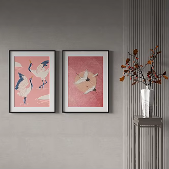 New Chinese Decorative Painting 3d model