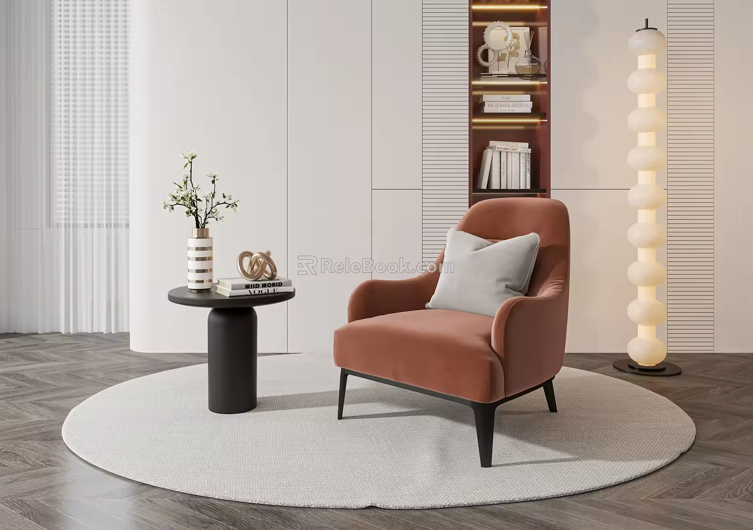 Modern single sofa 3d model