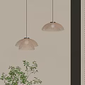 Woven Pendant Lights Round Natural Shade Design With Warm Glowing Bulb In Modern Interior