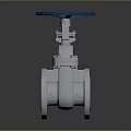 Valve iron pipe fitting flange tee joint pipe water pipe valve water pipe valve tool 3d model