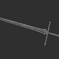Decorative Medieval Sword With Intricate Hilt Design And Engraved Blade